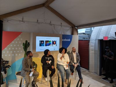 Small panel at SXSW Facebook HQ