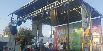 A large stage at Valley Pride in California