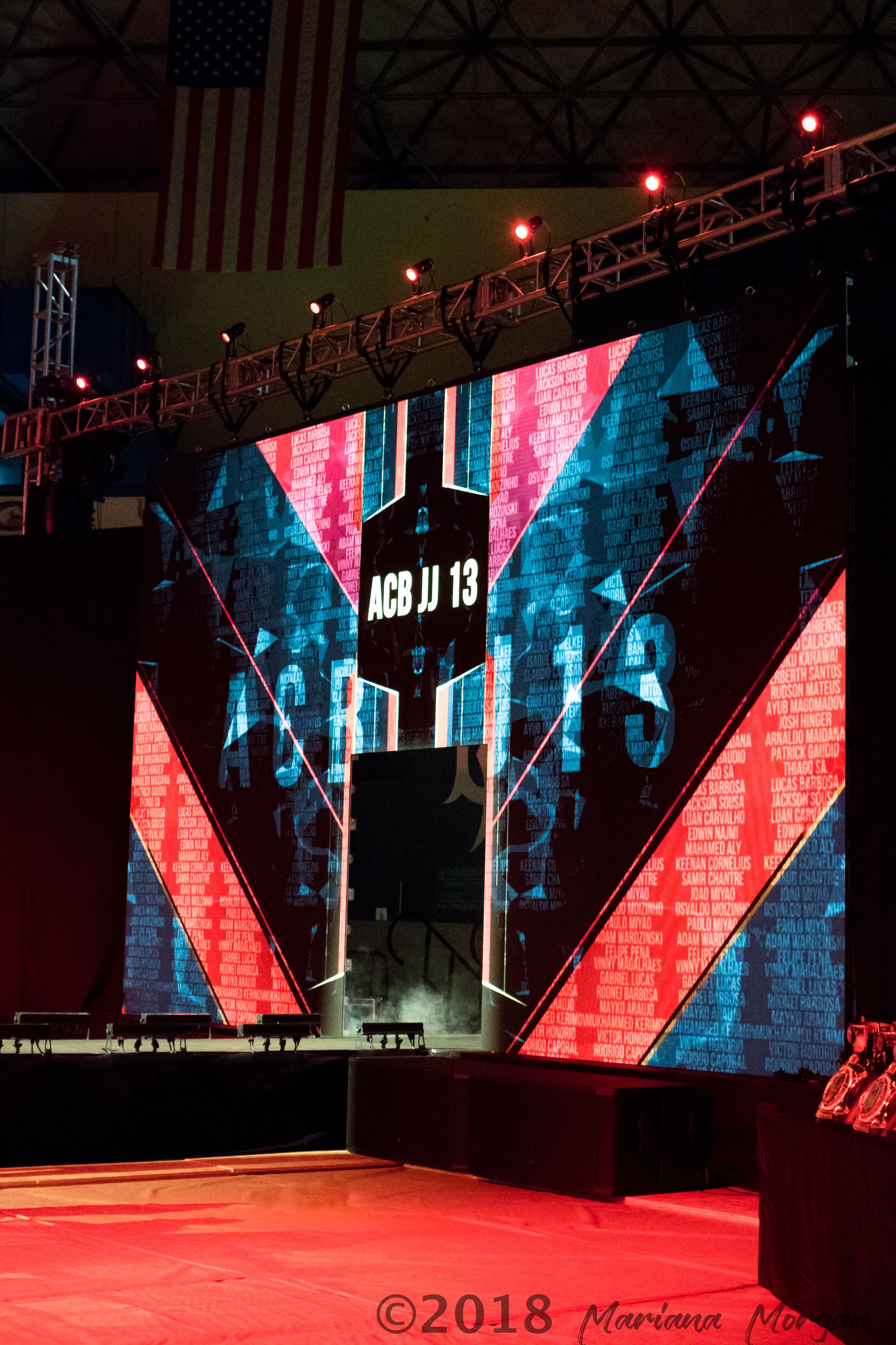 An LED video wall display at an event produced by TSV