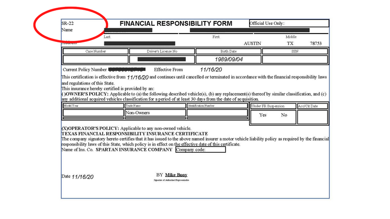 sr22 insurance sr-22 deductibles department of motor vehicles car insurance