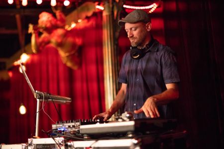 DJ Tyler in action at Spiderhouse