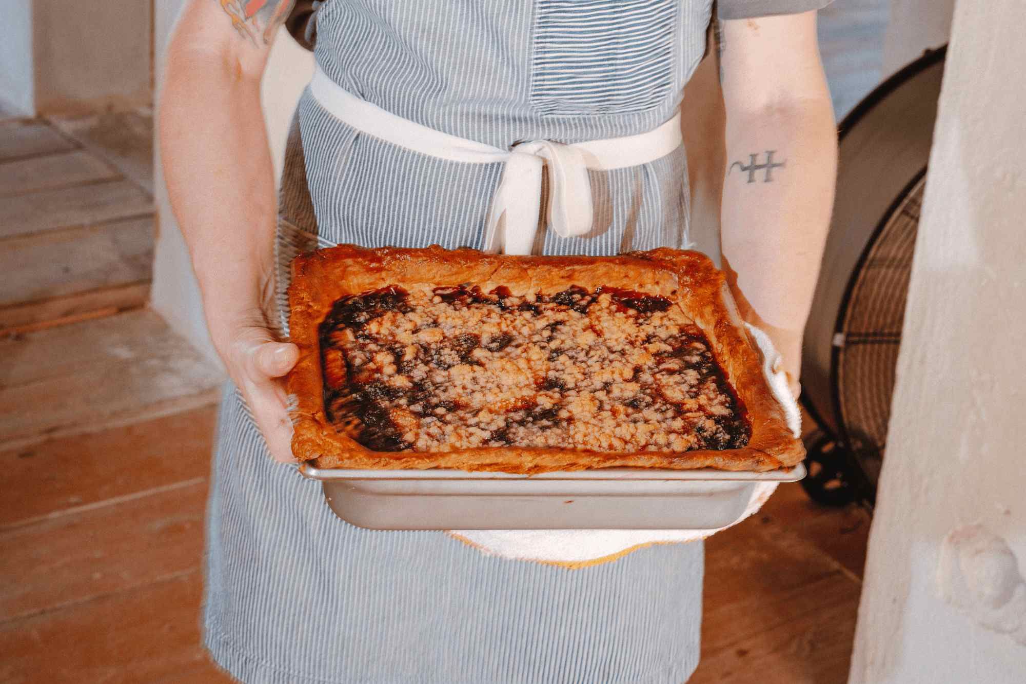 Cobbler at Junebug's BBQ