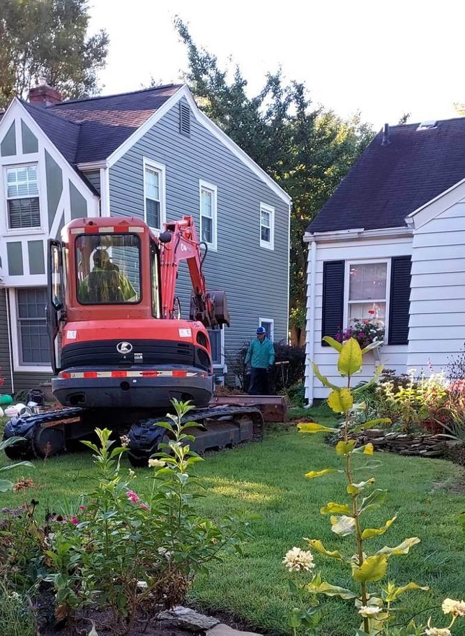 Excavation To Fix Underground Piping