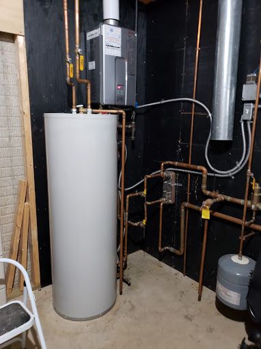 Hot Water Heater, Tankless Hot Water Heater & Expansion Tank Install
