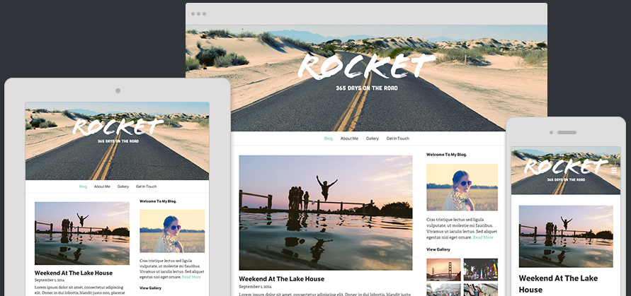 The Rocket Website Template is perfect telling stories through vibrant images and rich text. Website Template Rocket Expanded