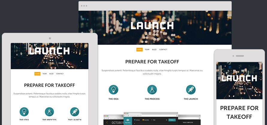 Website Template Launch Expanded