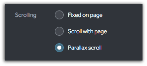 Parallax Scrolling