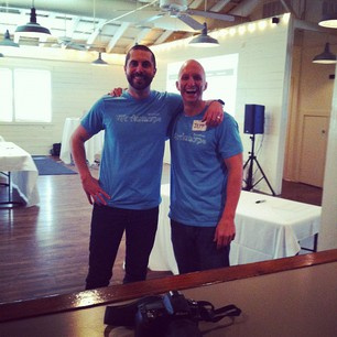 Brandon Gredler and Jeff Williams at a SpaceCraft workshop Playground Workshop