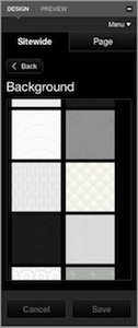 Background patterns for SpaceCraft websites in the design panel SpaceCraft Backgrounds