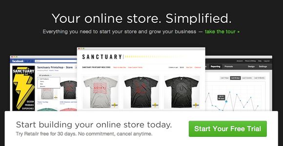 RetailrApp.com home page
