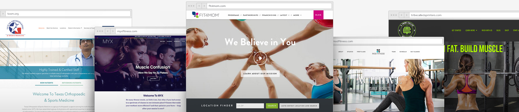 Build a Health and Fitness Website with SpaceCraft website templates. Health and Fitness Website Customer Examples