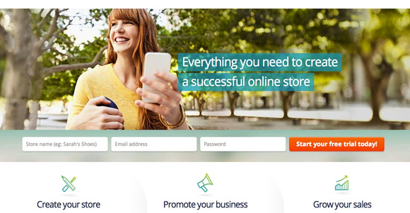 BigCommerce.com home page