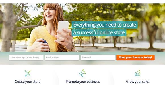 BigCommerce.com home page