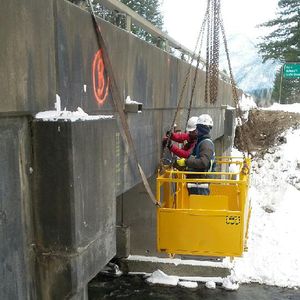 Concrete Scanning on a Bridge over Hwy 1