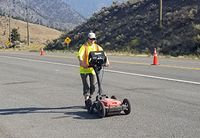 Survey near Hwy 1 in Fraser Canyon to locate possible burial sites from 1800's using a single antenna system.