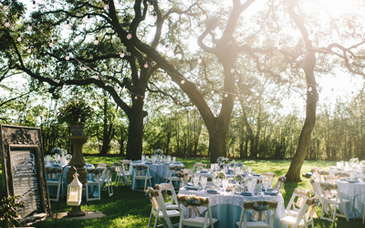 The Grounds at The Winfield Inn Outdoor Wedding Austin, TX