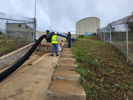 Raw water pump station project in Marble Falls TX