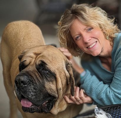 Marga and Mastiff Friend.jpg