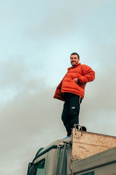 happy healthy man outdoors