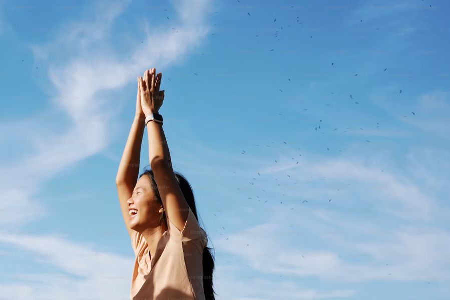 wellness happy woman