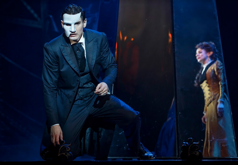 Gardar Thor Cortes and Meghan Picerno star in Love Never Dies. Photo by Joan Marcus.png
