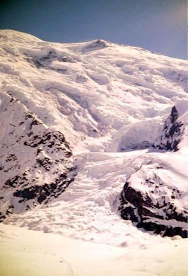 The icefall and the Cannon's Mouth