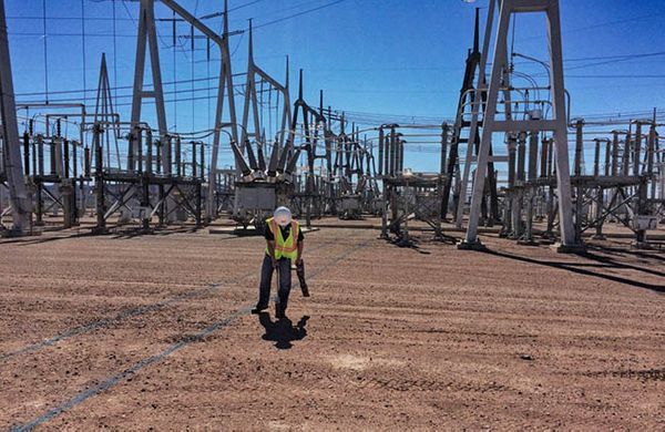 Utility Locating At Power Facility Near Las Vegas