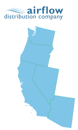 Map of Kingspan Airflow Distribution Company KoolDuct Distributors