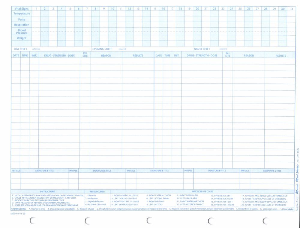 Example of medical records