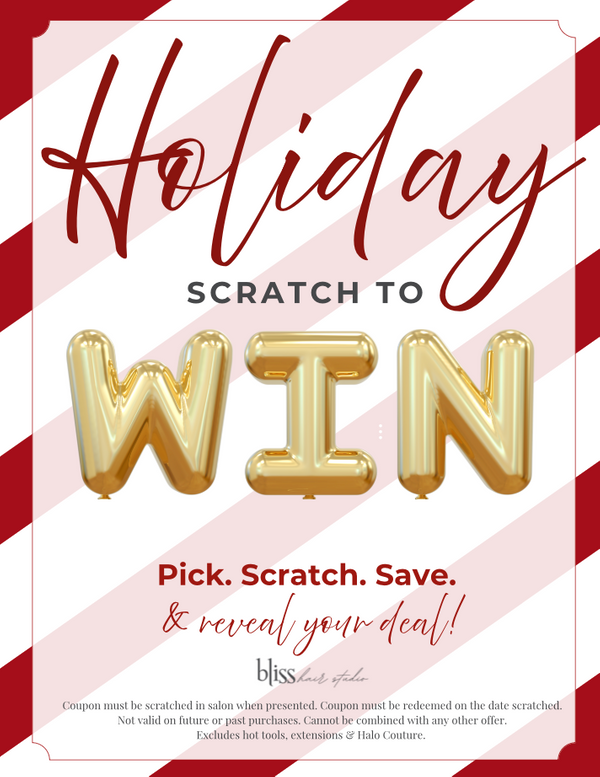 Bliss Hair Studio Scratch to Win