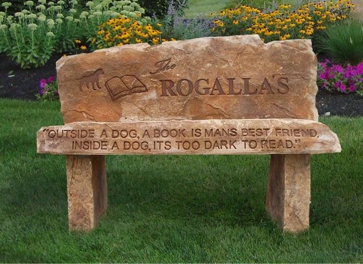 Garden Benches and Stones