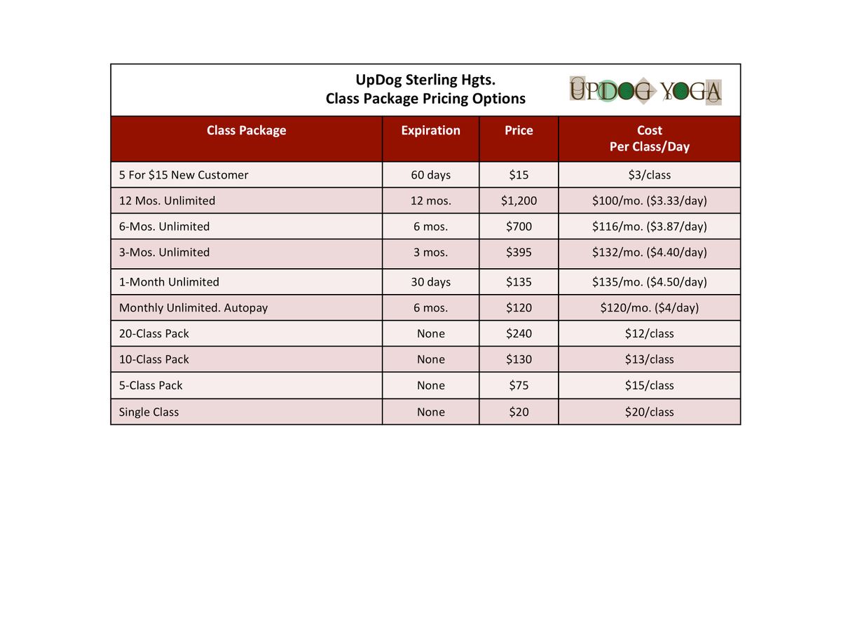 Yoga Class Pricing Options Table_UpDog SH_010125.jpg