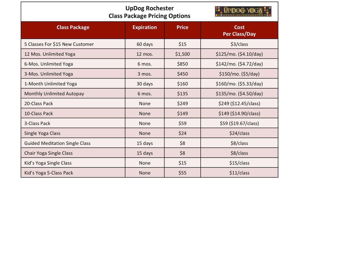 Yoga Class Pricing Options Table_UpDog Roch_010726.jpg