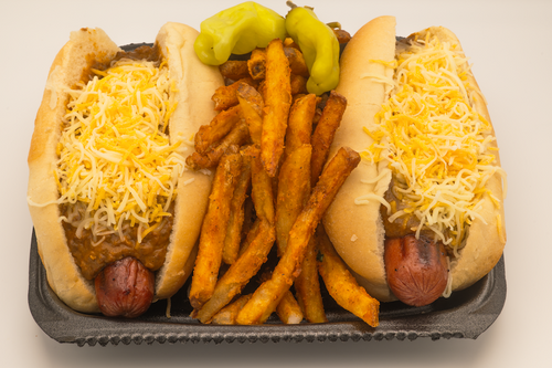 Two Jumbo Chili Dogs Meal