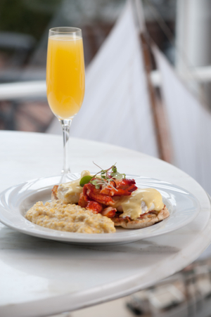 brunch and mimosa Tidewater Inn