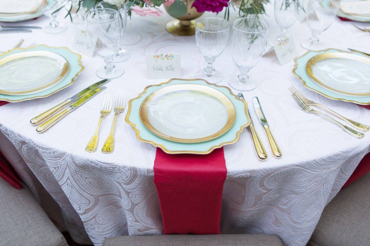Wedding Table Setting Easton Wedding Planners