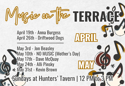 Hunters' Tavern LIVE MUSIC Web Graphic AprilMay 2026.png