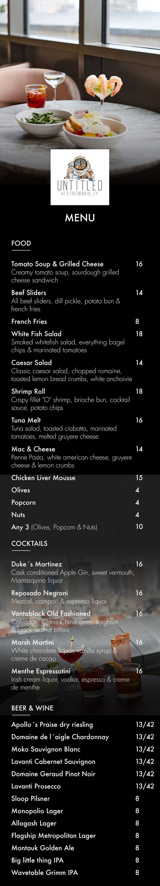 Menu Undone Menu - Unlisted