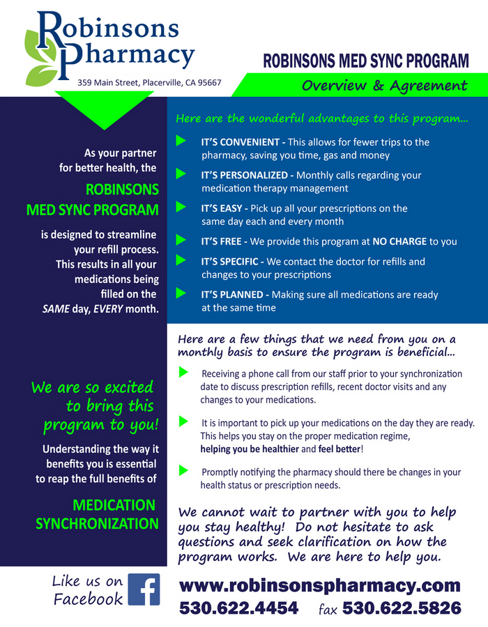 Medication Synchronization Poster