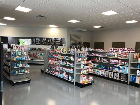 Interior image of pharmacy