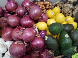 Onions lemons and avocados Locally-Owned Natural Store
