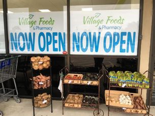 Produce outside of a store Locally-Owned Natural Store