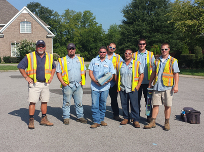 Training with technicians in Peru, Tennessee. TechTrainingTN.jpg