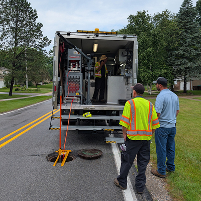 Aries Wolverine cutter truck demo in Michigan