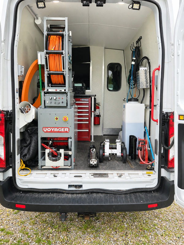 Sewer Inspection Van Back View