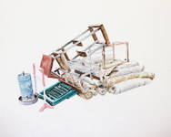 Acrylic on aquabord, 11” x 9” Jason Webb - Discard Pile 25
