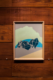 Hand cut paper collage, 2015. 11" x 14" Rebecca Rothfus Harrell - Gradual