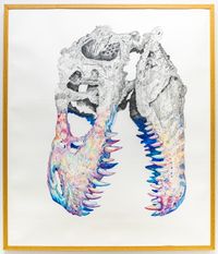 2022, graphite and color pencil on paper, 71 x 93 inches Sunday
