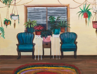 Acrylic on Canvas - 14” x 11” Amy Kligman - Empty Chairs