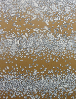 Silk screen, 18” x 23” Jenna Foster - Partly Cloudy